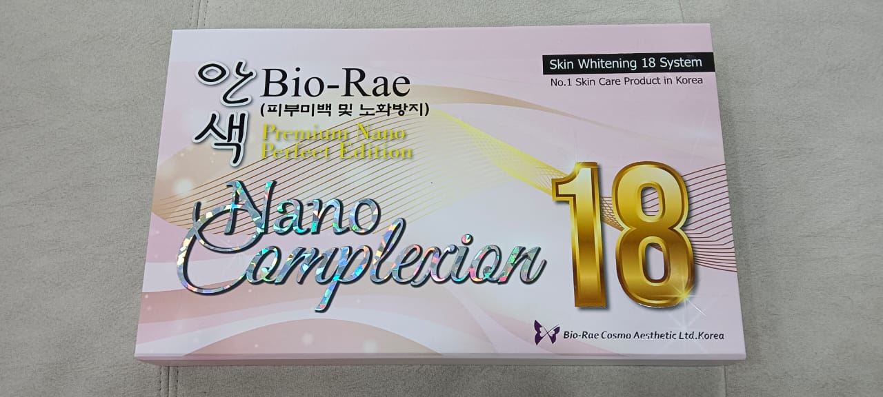 Bio Rae Nano Complexion 18 Skin Whitening Glutathione Injection 