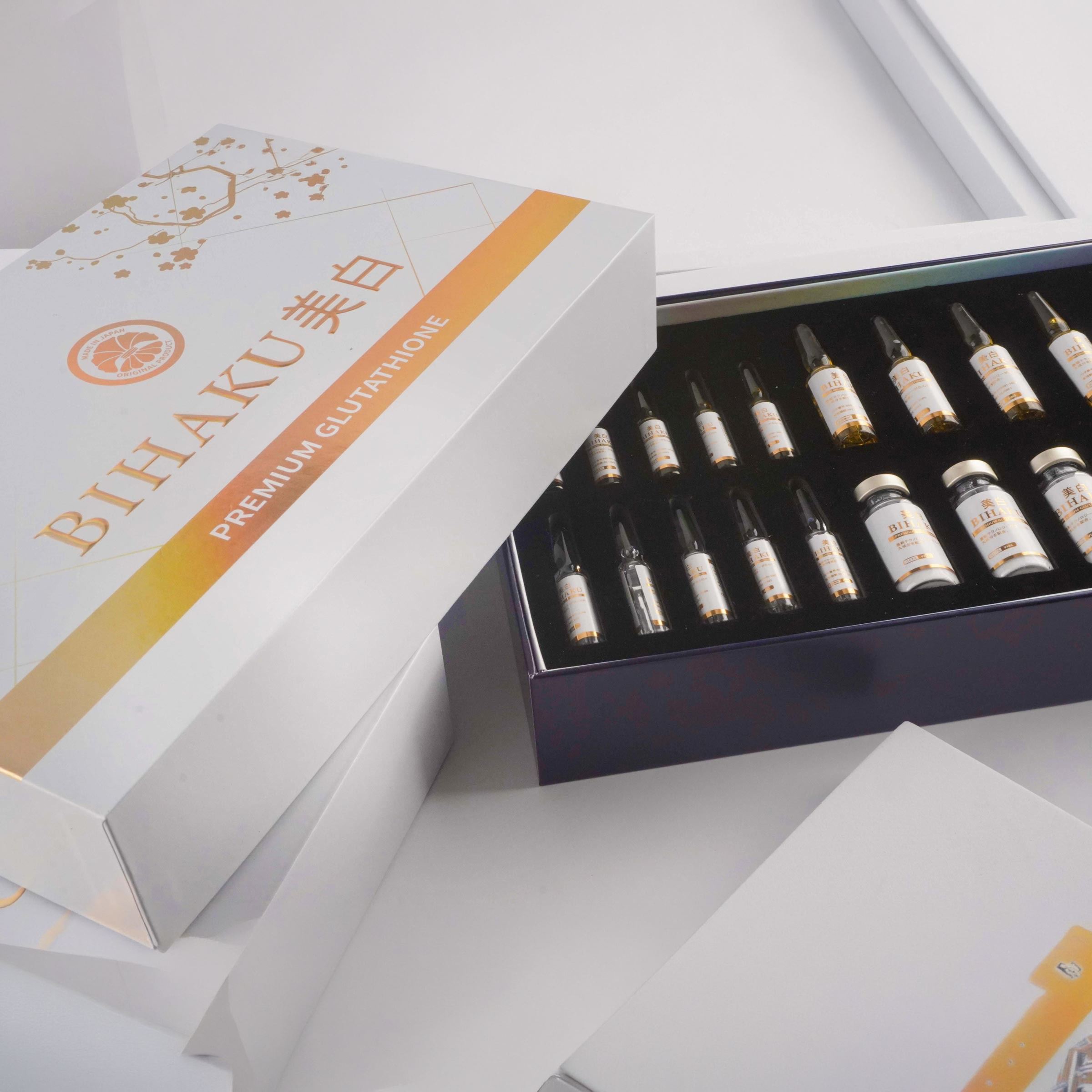Bihaku Japan Premium Glutathione 10000mg Skin Whitening Injection 