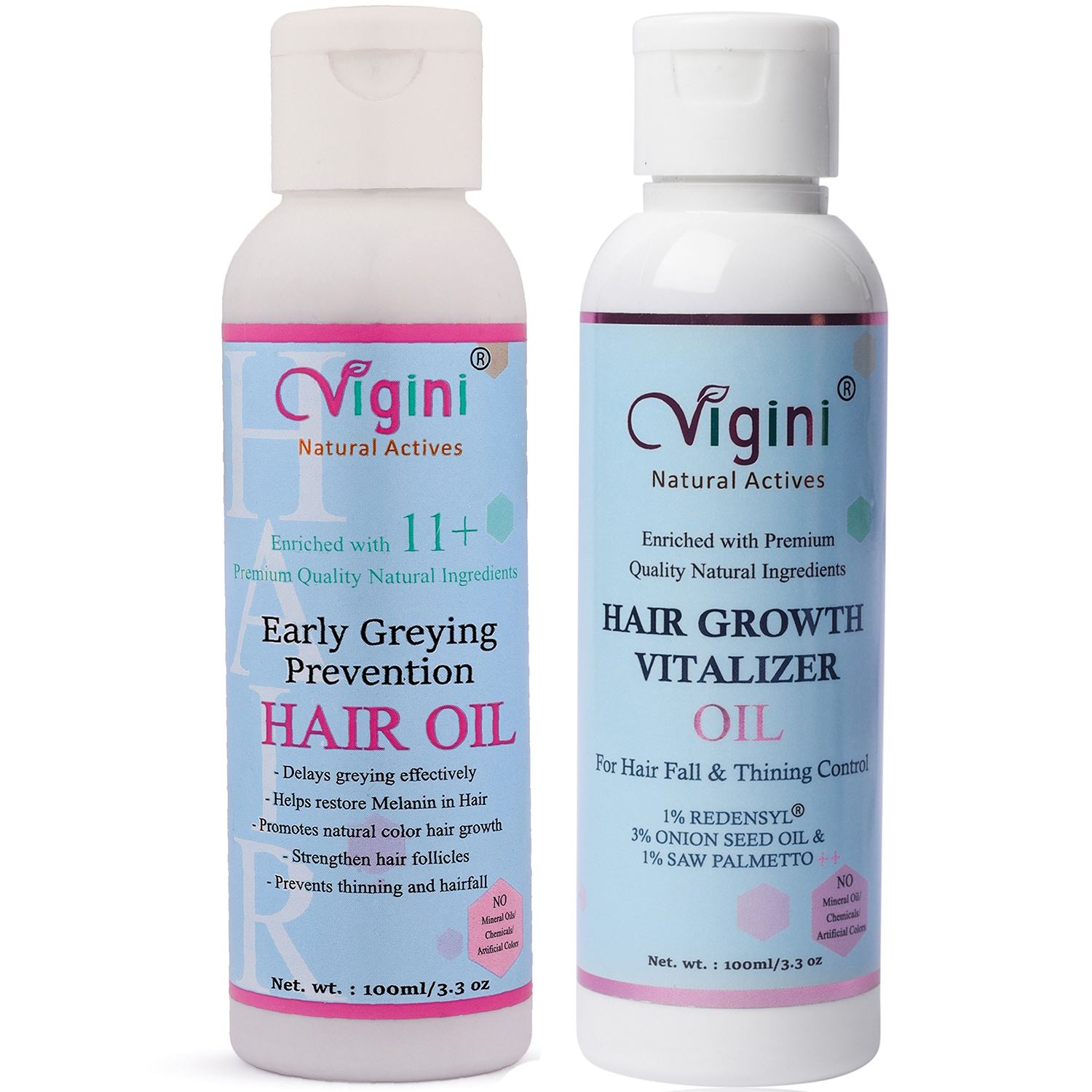 Vigini 1% Redensyl Hair Care Nourishing Growth Tonic Revitalizer & Anti Greying Oil
