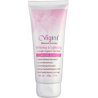 Vigini 100% Natural Actives Vaginal Intimate Lightening Whitening Feminine Hygiene Gel V Wash for women 100g