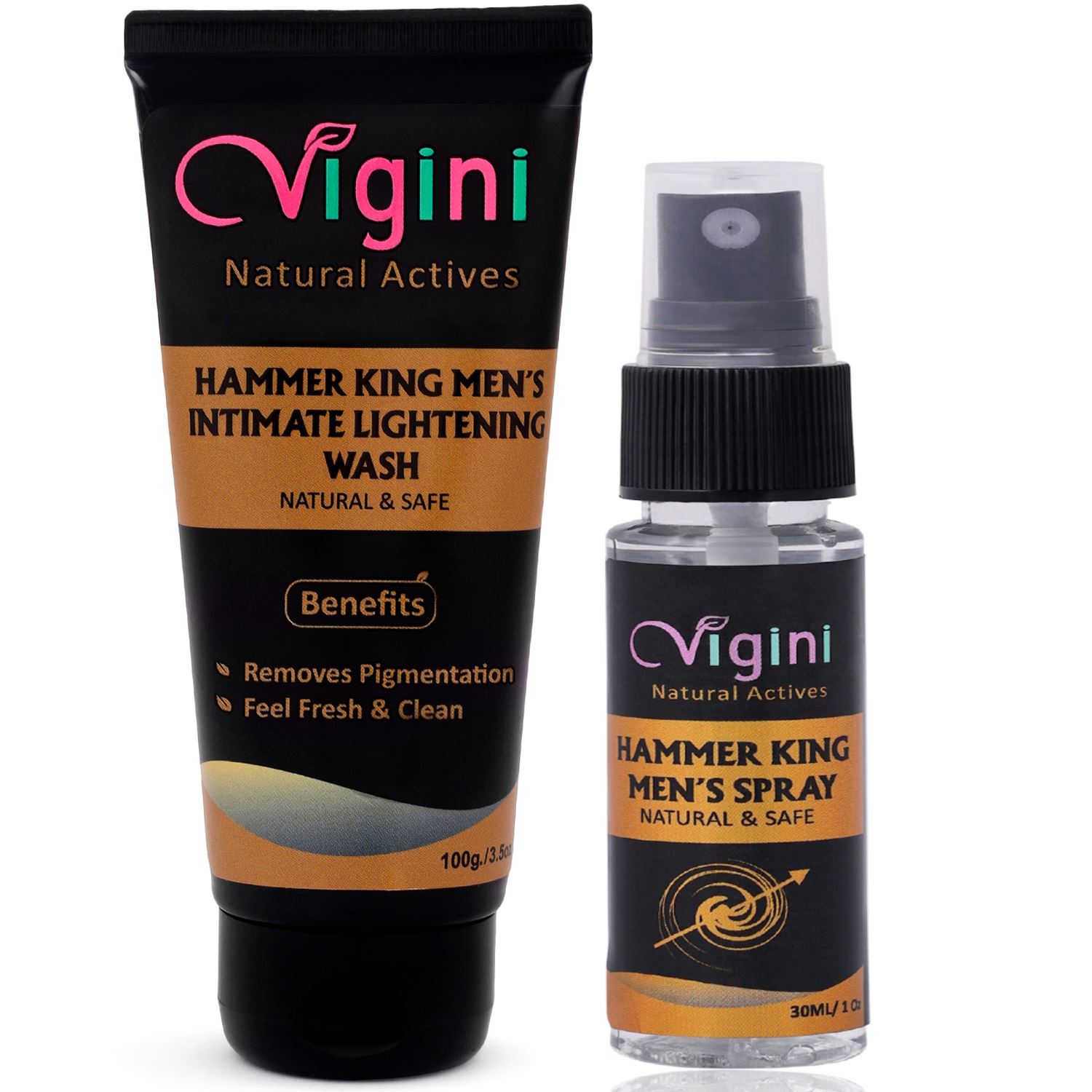 Vigini Hammer King IntimateWhitening Gel & Long Lasting Delay CFC Spray