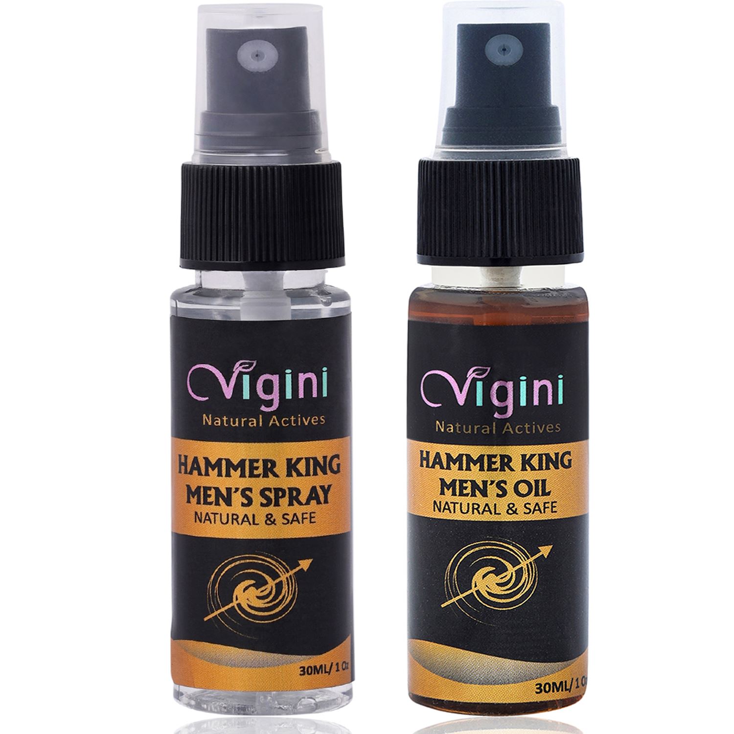 Vigini Hammer King Lubricant Stamina Booster Delay Massage Oil & Spray